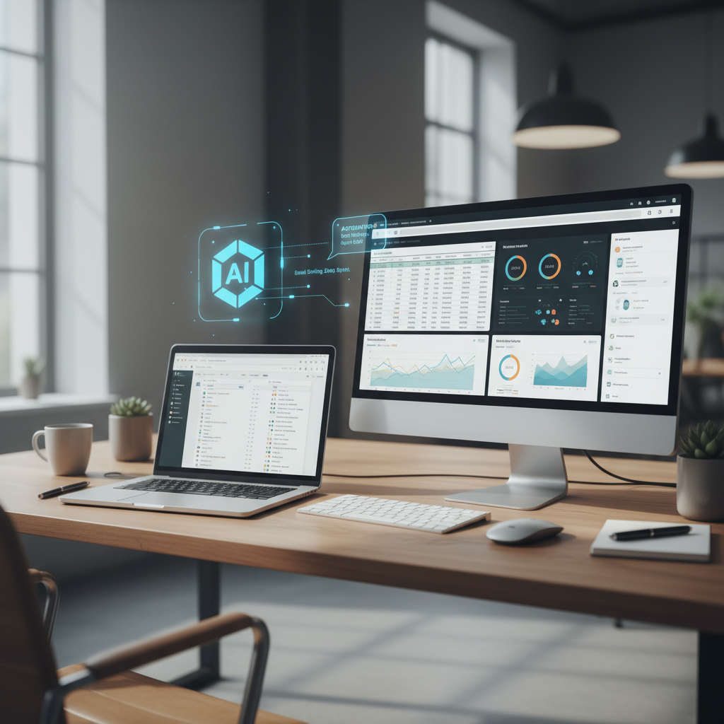 AI-driven workflow automation across email spreadsheet and browser
