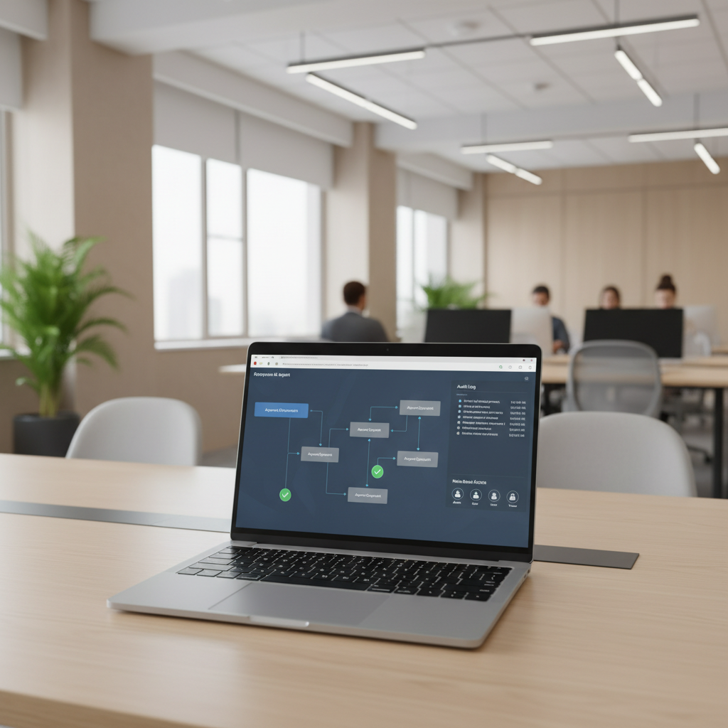 Enterprise AI agent with approval gates and audit logs