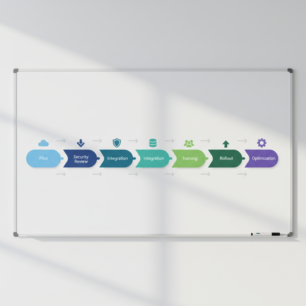 Step-by-step roadmap for adopting new technology in a US company