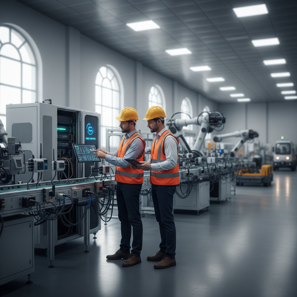 Edge computing and IoT devices in a modern industrial setting