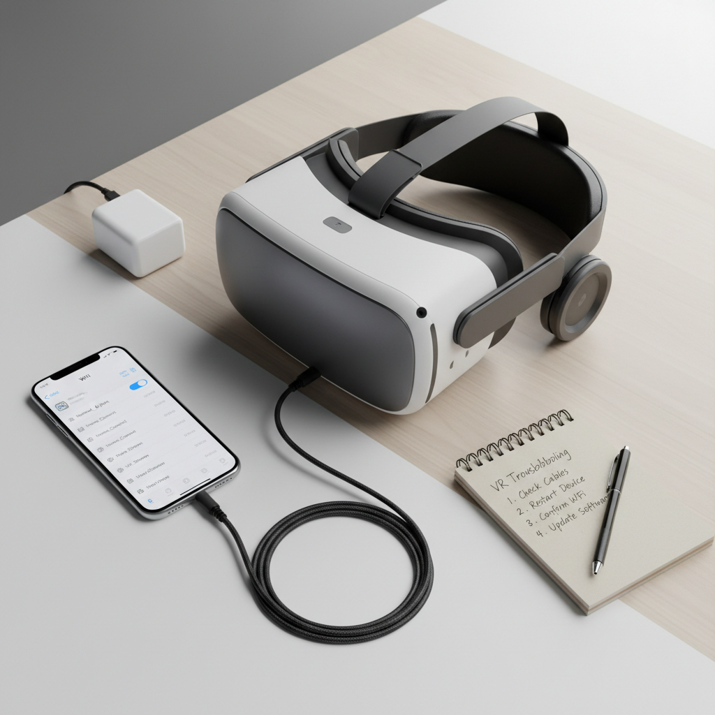 Troubleshooting a Quest 3 software update with Wi-Fi and charging checks