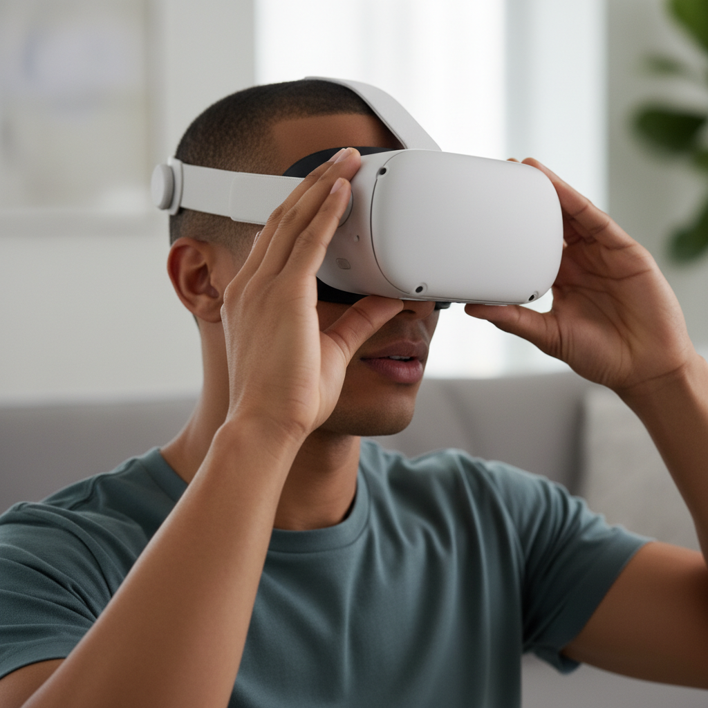 Adjusting Meta Quest 3 head strap and lens spacing for clear vision