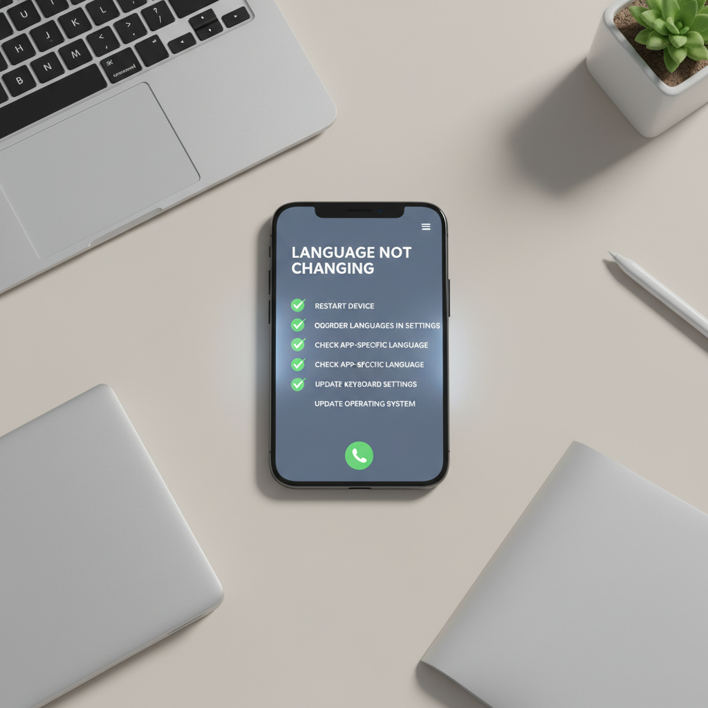 Android troubleshooting checklist for language settings and keyboard