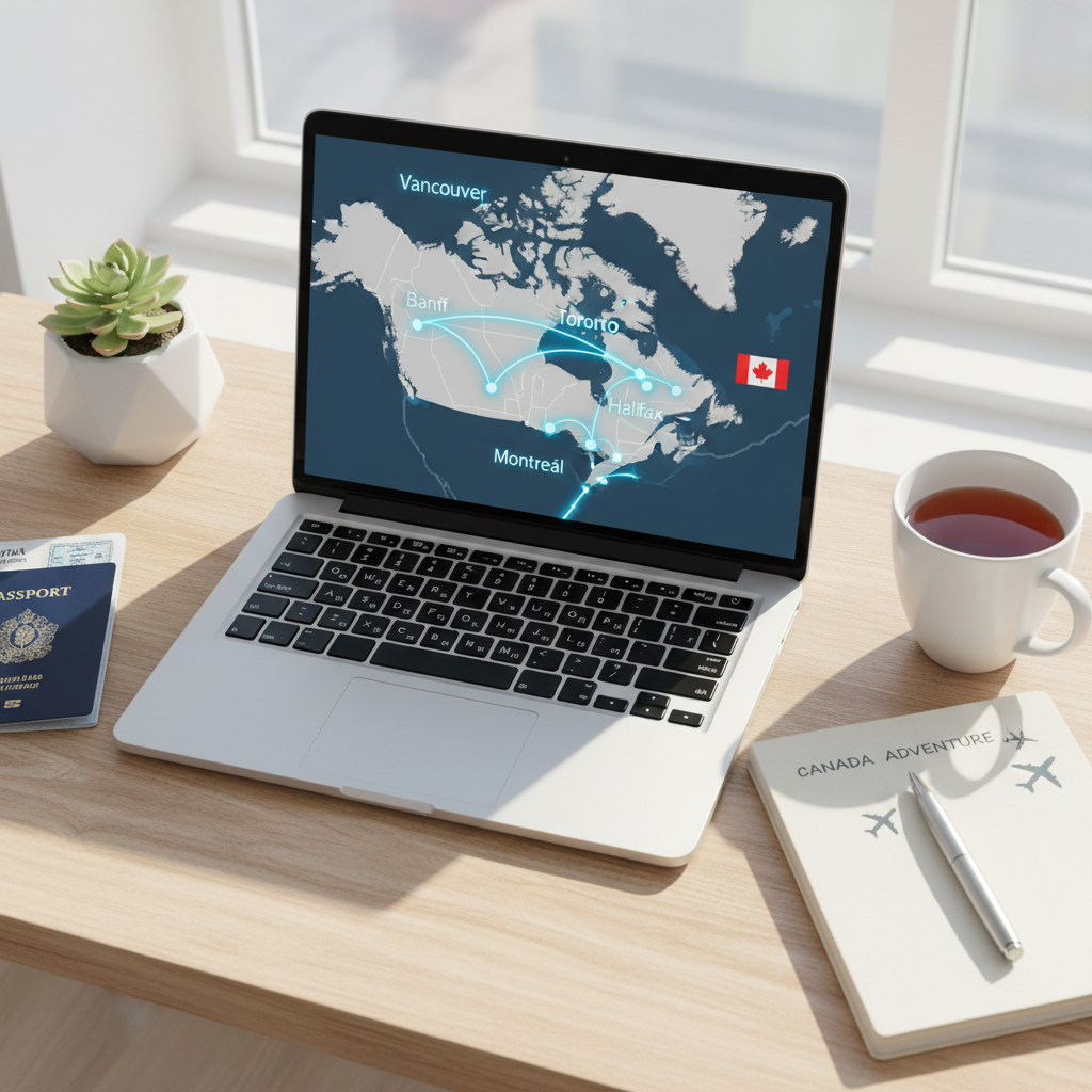 Canada trip planning map with top regions for 2026 travel