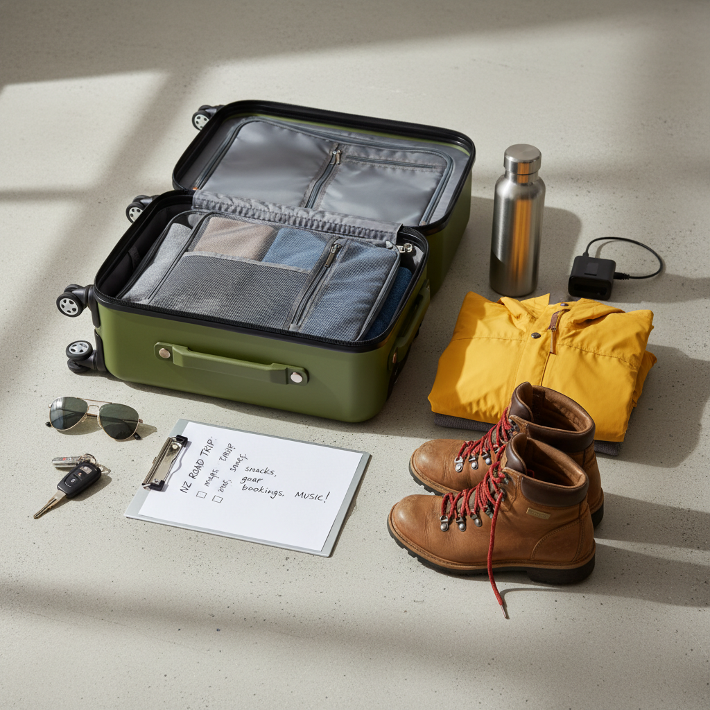 Packing checklist and road trip essentials for New Zealand
