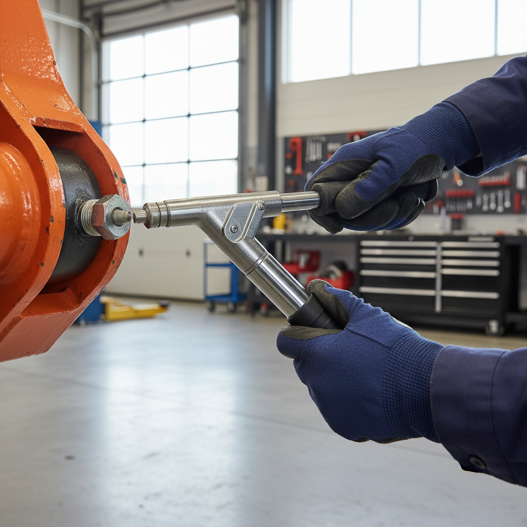 Grease gun coupler connecting to a zerk fitting on heavy equipment