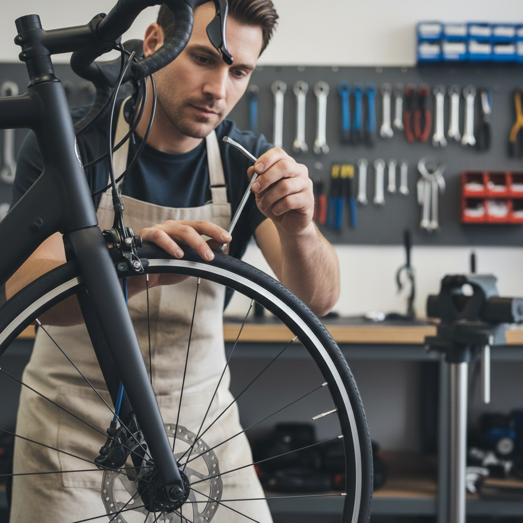 Adjusting brake tension with barrel adjuster and caliper pinch bolt