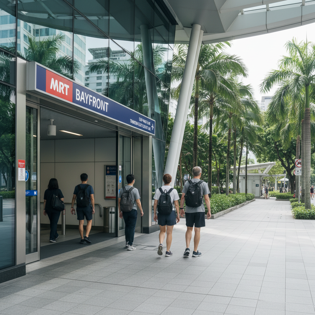 Singapore MRT and walking-friendly streets for tourists