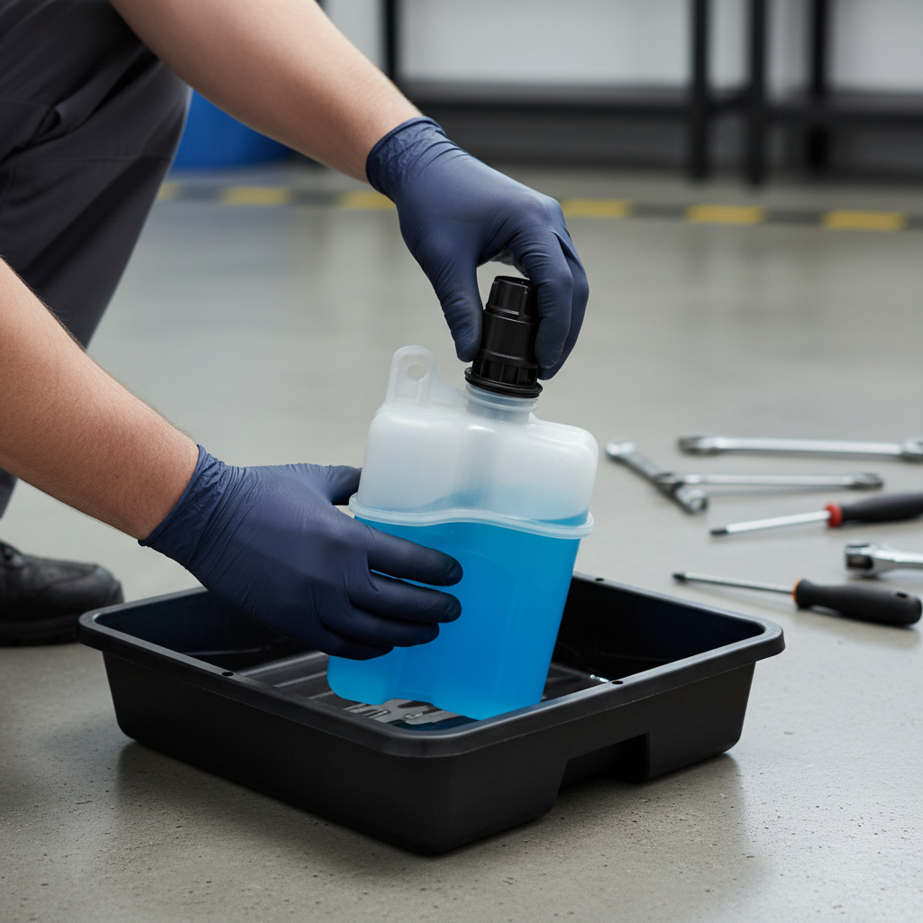 Replacing a windshield washer pump at the reservoir grommet