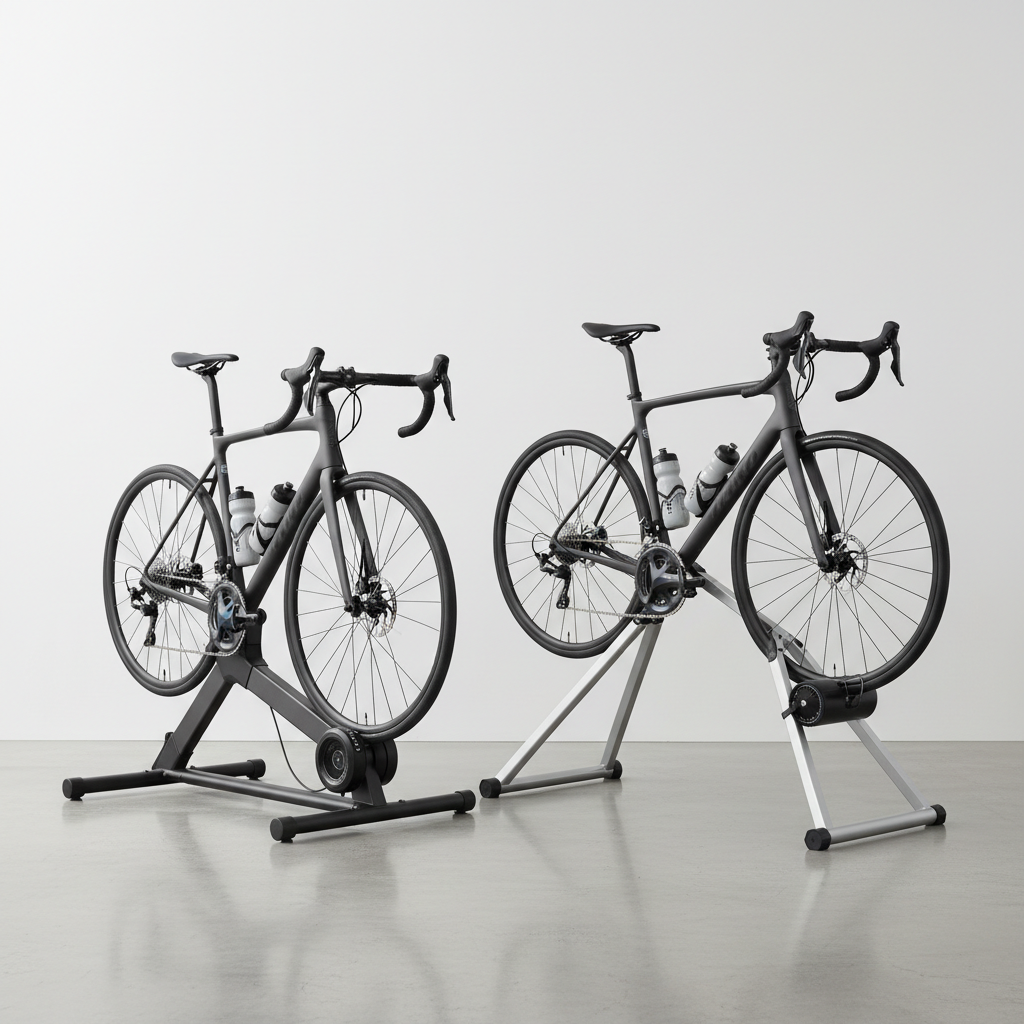 Comparison of direct-drive and wheel-on indoor bike trainers at home