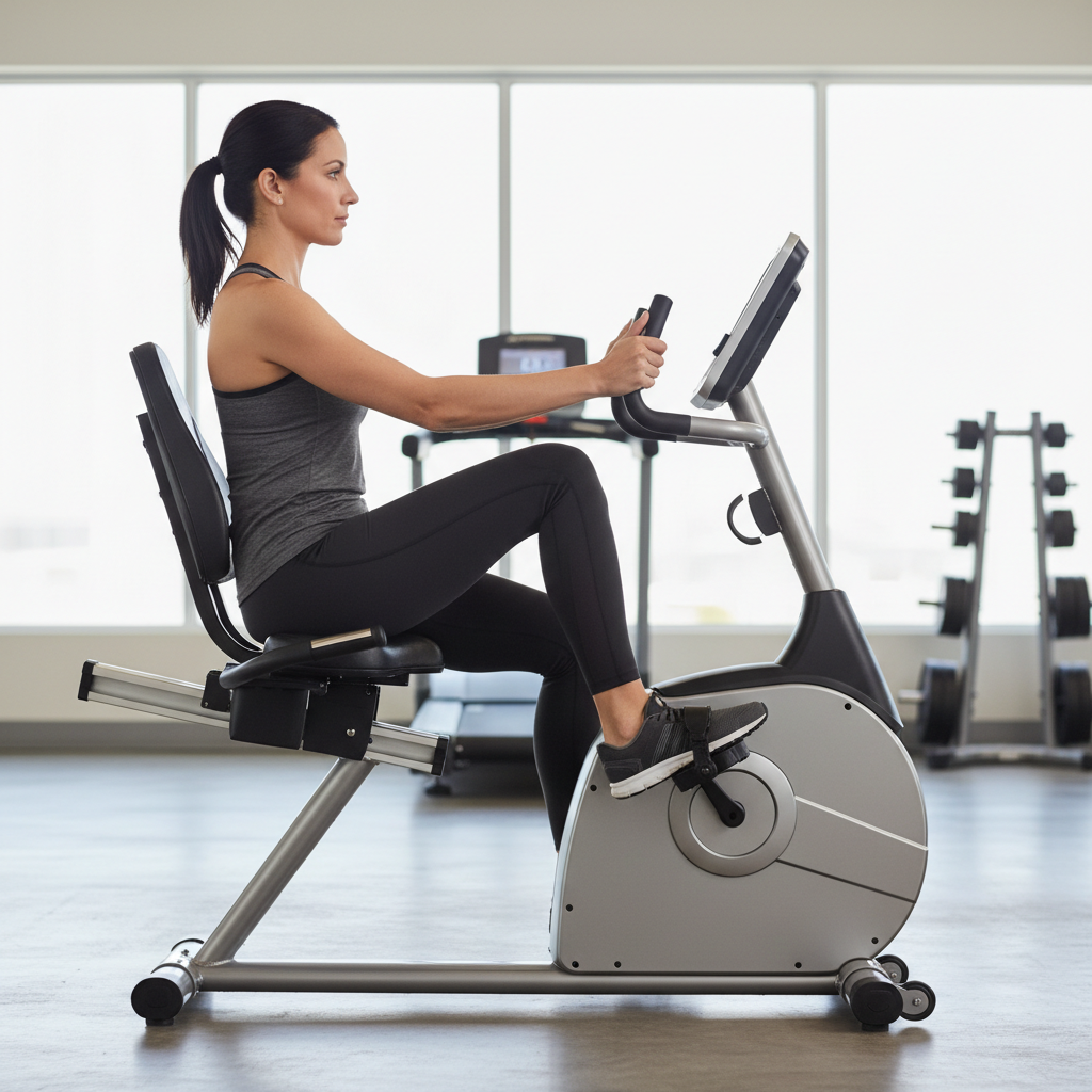 Proper knee bend at full pedal extension on a recumbent bike