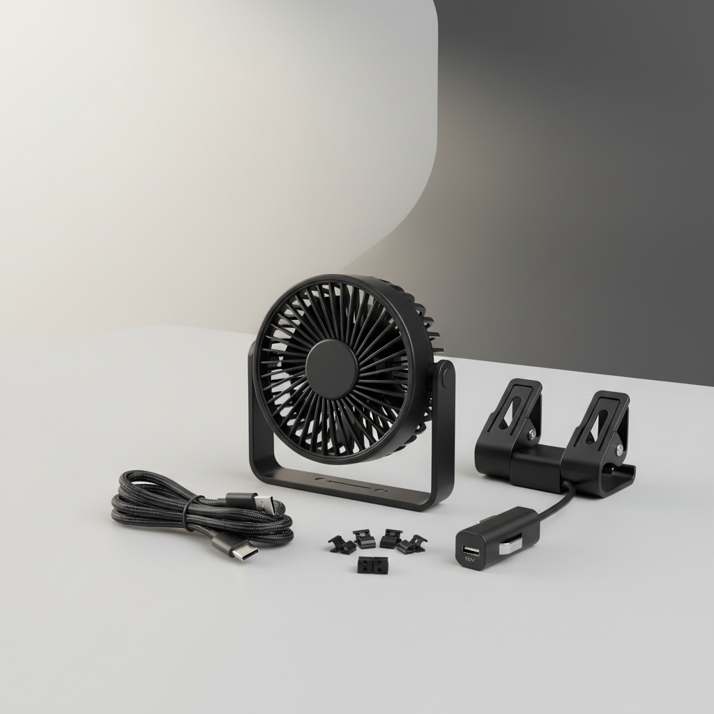Choosing a USB car fan with secure mount and tidy cable routing