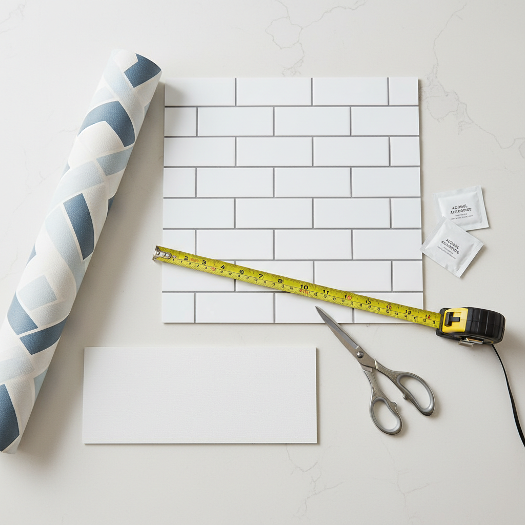 Comparison of peel and stick tiles, panels, and wallpaper for a rental kitchen backsplash