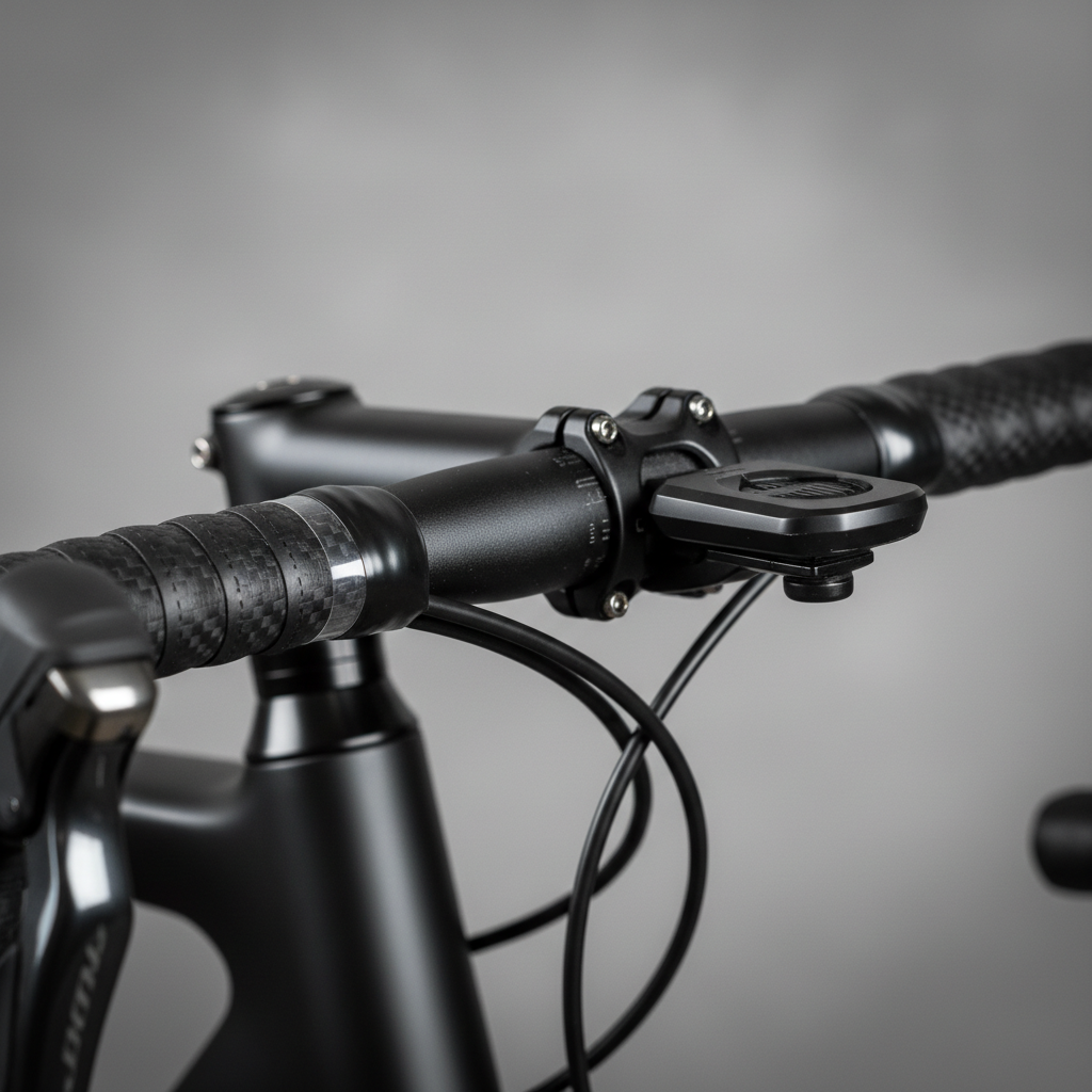 Finished handlebar tape near stem with a clean angled cut and secure finishing tape