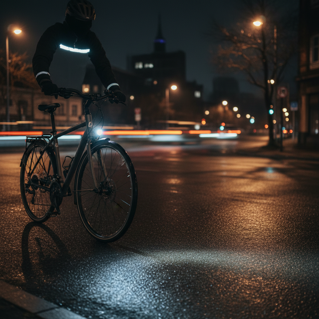 Correct aiming angle for a front bike light on a commuter bike