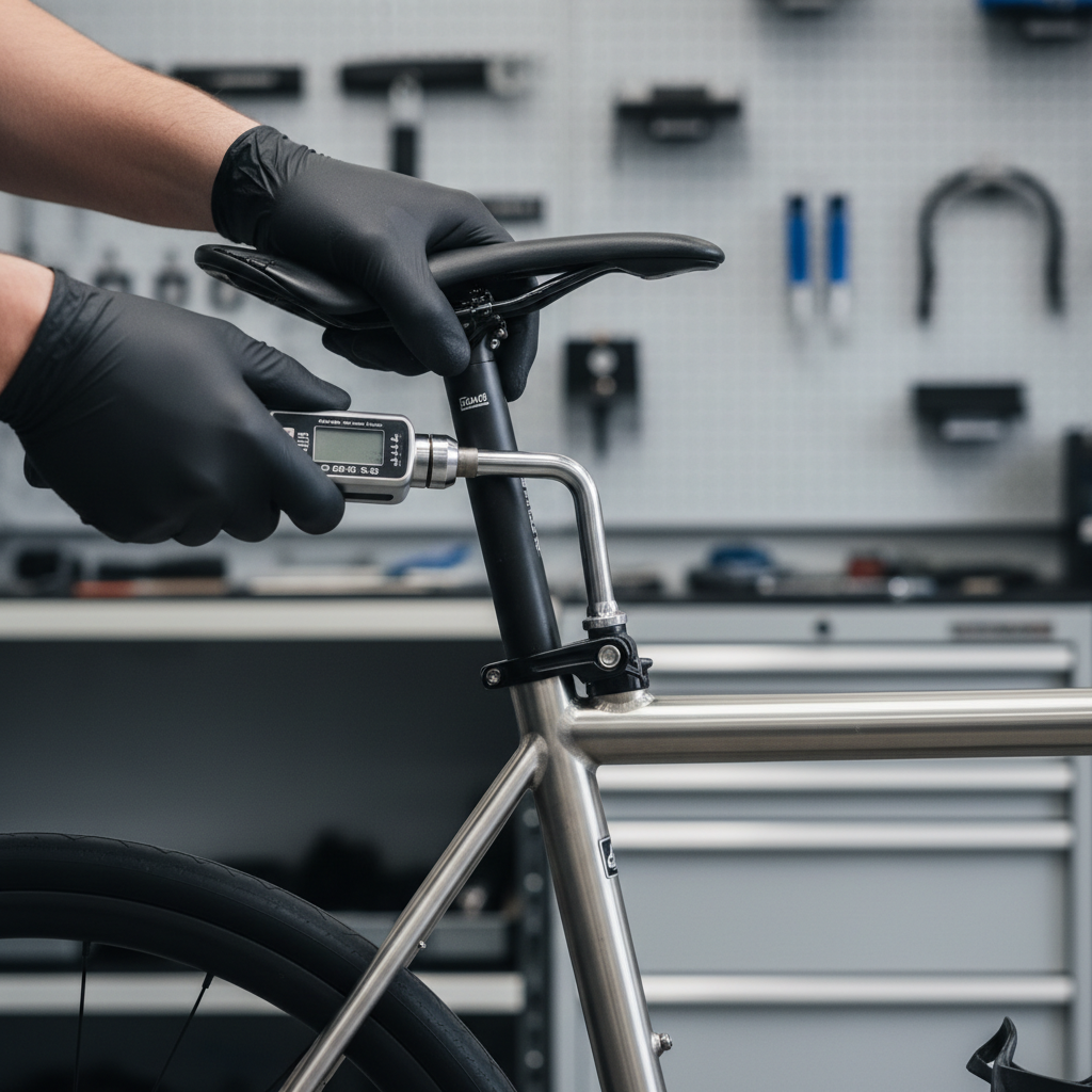 Using a torque wrench on a bicycle seatpost clamp