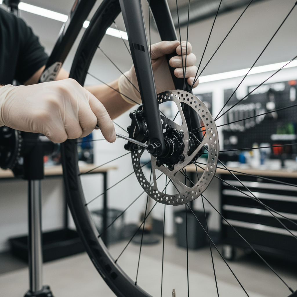 Aligning a disc brake caliper and checking rotor rub after pad replacement