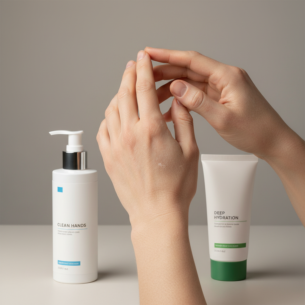 Dry hands after frequent travel sanitizer use